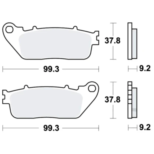 Bremsklotz Sinter hinten TRW Alternative: 7322654 passend für: Honda CB, VFR