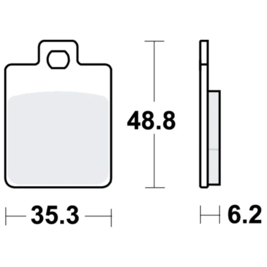 Bremsklotz Standard TRW Alternative: 7320535 passend für: Piaggio MP3, Zip, NRG