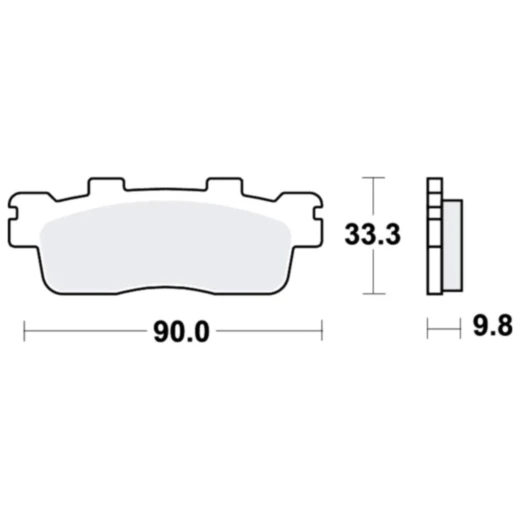 Bremsklotz Standard TRW Alternative: 7320564 passend für: Kymco Downtown, Super Dink, Movie