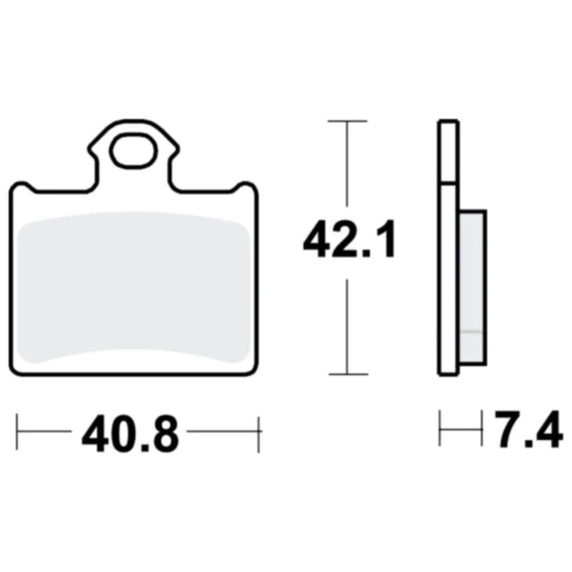 Bremsklotz Standard Offroad TRW Alternative: 7323611 passend für: KTM SX, Freeride E