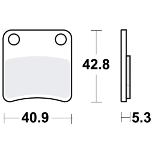 Bremsklotz Standard TRW passend für: Honda NC, FJS, GL, Piaggio MP3, X10
