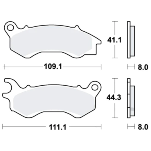 Bremsklotz Scooter TRW Alternative: 7323504 passend für: Peugeot Django, Satelis, Speedfight