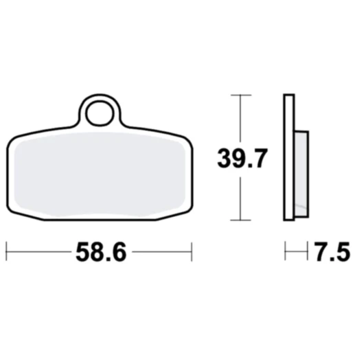 Bremsklotz Sinter SI TRW Alternative: 7376901 passend für: KTM SX, Freeride E