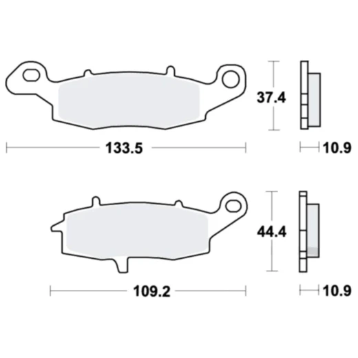 Bremsklotz Sinter hinten TRW Alternative: 7328867 passend für: Kawasaki VN