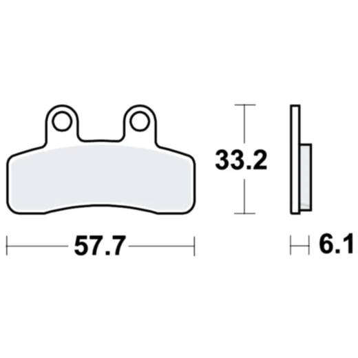Bremsklotz Standard TRW Alternative: 7370083 passend für: Kreidler Galactica 2. 0, Jigger, Hiker 2. 0