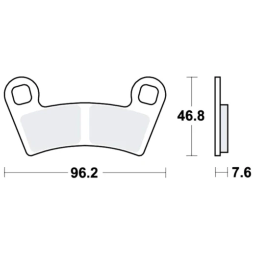 Bremsklotz Sinter SI TRW Alternative: 7370015 passend für: Polaris General, Outlaw