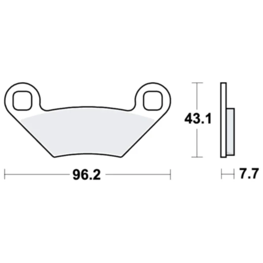 Bremsklotz Sinter SI TRW Alternative: 7370034 passend für: Polaris Sportsman, Scrambler