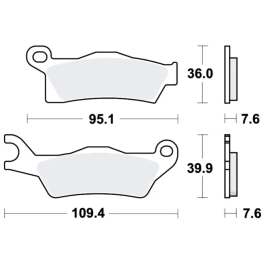 Bremsklotz Sinter SI TRW Alternative: 7370102 passend für: CAN - AM Outlander, Renegade
