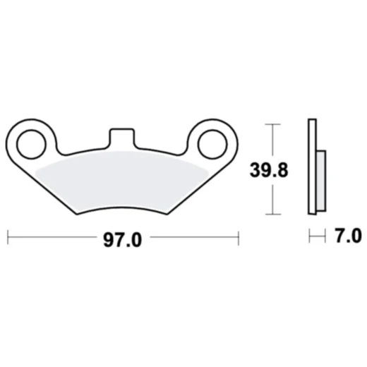 Bremsklotz Sinter SI TRW passend für: CFMOTO CForce, CF, Everest