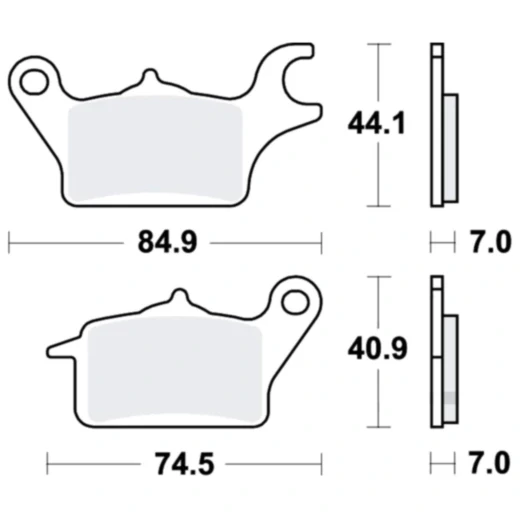 Bremsklotz LC TRW siehe 7370031 04/24 passend für: Honda C, AFS