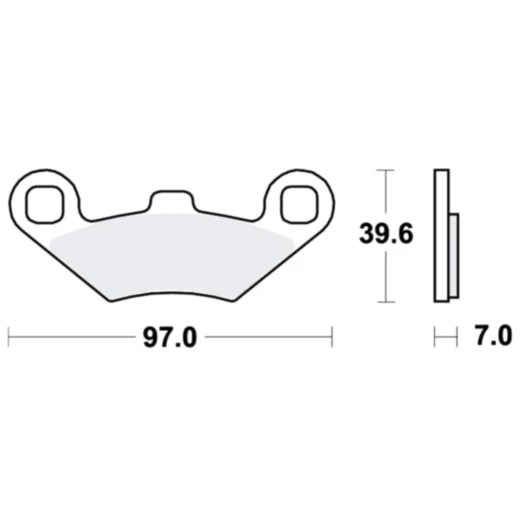 Bremsklotz Sinter Scooter TRW Alternative: 7370113 passend für: Peugeot Metropolis