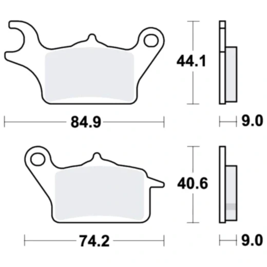 Bremsklotz Standard TRW Alternative: 7370035 passend für: Yamaha MWS, MWD, MW
