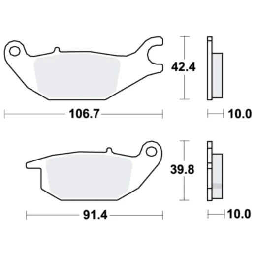 Bremsklotz Standard TRW Alternative: 7370061 passend für: Yamaha MW