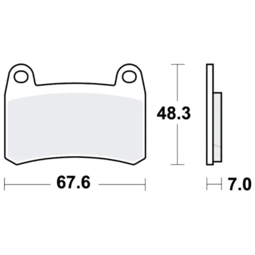 Bremsklotz Sinter vorne TRW Alternative: 7370227 passend für: Benelli BN, Leoncino, TRK 251