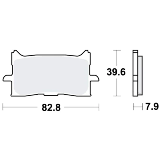 Bremsklotz Sinter vorne TRW Alternative: 7370182 passend für: Honda CRF, CB, CBR