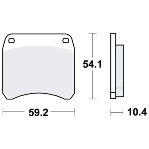 Bremsklotz Standard TRW Alternative: 7328388 passend für: Triumph T (140, 150, 160), TR7, TR65