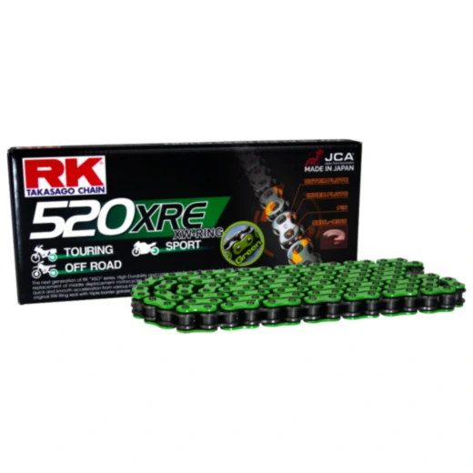 RK XW - Ringkette GN520XRE/108 Kette offen mit Nietschloss passend für: Honda XR, NSR, CBR