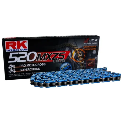 RK Standardkette blau 520 MXZ5/116 Kette offen mit Clipschloss passend für: Honda CRF, CR