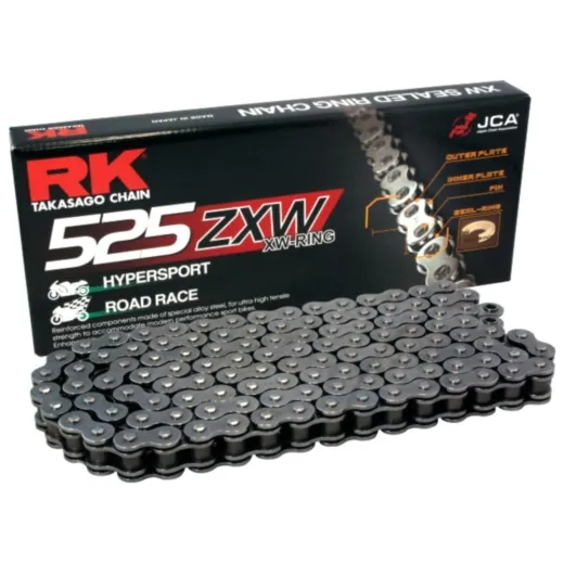 RK XW - Ringkette 525ZXW/112 Kette offen mit Nietschloss passend für: MV Agusta Brutale, Dragster, F3