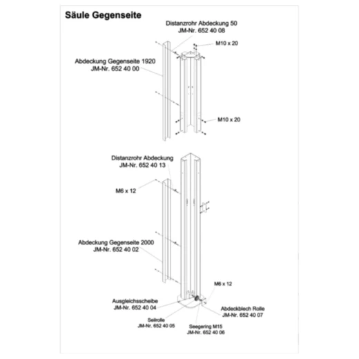 Abdeckblech Rolle für: JMP Fox 4000 H_0