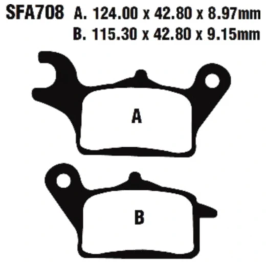 Bremsklotz Carbon Scooter EBC passend für: Honda NSC, EM1