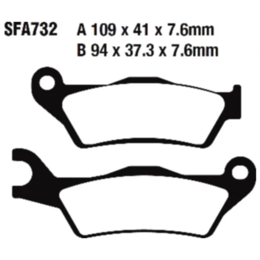 Bremsklotz Standard Scooter EBC passend für: Piaggio TPH