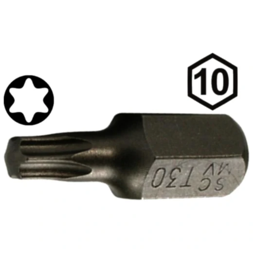 Bit Torx T25 10 mm Sechskant, Länge 30 mm