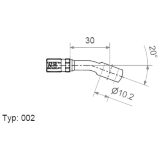 Ringfitting Vario TYP002 10 mm 20° Edelstahl