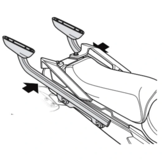 Topcaseträger für Motorräder Shad_1