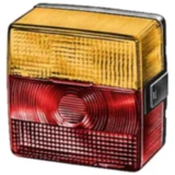 Heckleuchte Schluss-Brems-Blink-Kennzeichenleuchte links/rechts