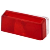 Umrissleuchte Anhänger Ersatzglas rot/weiß
