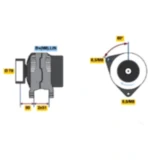 Lichtmaschine Austauschteil für Motorräder Bosch