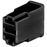 Flachsteckhülsengehäuse 2-Pol für Lampenfassungen