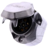 Steckdose 7-polig 12V Aluminium für Anhänger