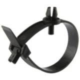 Kabelbinder mit Spreizniet 9x160 mm schwarz