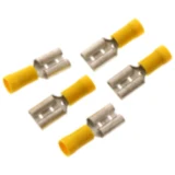 Flachsteckhülse isoliert 4.0-6.0mm für 9.5mm Steckverbindung Packung 5 Stück