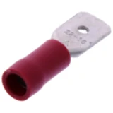 Flachstecker isoliert 0.5-1.5 mm² 6.3 mm JMP, 25 Stück