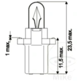 Lampe 12V1. 2W B8. 3D JMP Inhalt 10 Stück passend für: Yamaha YFM, YQ, YW