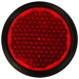 Runder roter Rückstrahler für Motorräder