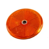 Rückstrahler rund gelb für Motorräder