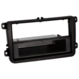 Radioblende 2-DIN schwarz mit Ablagefach für Seat, Skoda, VW