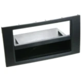 Radioblende 2-DIN schwarz mit Fach