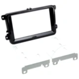 Radioblende 2-DIN für Seat/Skoda/VW Klavierlack schwarz