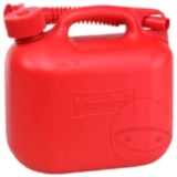 Kraftstoffkanister rot 5L mit Auslaufrohr & Verschluss