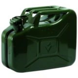 Kraftstoffkanister 10L grün aus Stahlblech für alle Kraftstoffarten