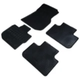 Gummimatten schwarz 4-teilig für Motorräder