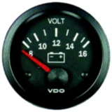 Voltmeter Vision 52 mm/8-16V für Motorräder
