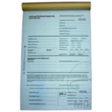 Reifeneinlagerungsformulare BLOCK M - 25 Blatt