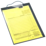 Auftragstasche A4 grau mit Schlüsselfach 10 Stück