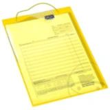 Auftragstasche A4 gelb mit Schlüsselfach für Steuerelemente